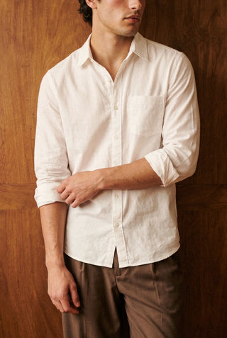 Basic Button Down Shirt in White