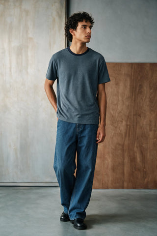 Jacquard Knit T-shirt TEE ATTIR-MEN