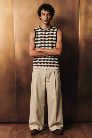 Crochet Tank Top / OFF WHITE TANKTOP ATTIR-MEN