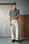 Relaxed Double Pleats Twill Pant / GREY PANT ATTIR-MEN