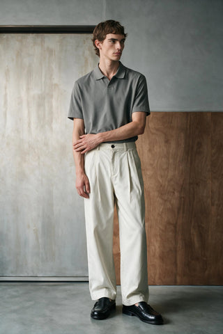 Relaxed Double Pleats Twill Pant PANT ATTIR-MEN