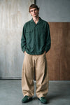 Camp Collar Brushed Shacket / GREEN OVERSHIRT ATTIR-MEN