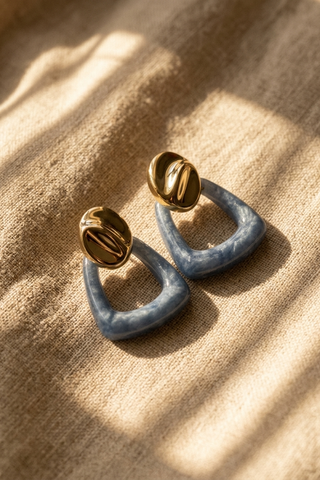 Two-Tone Sculpted Earrings EARRING ATTIR-WOMEN