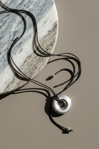Silver Curve Necklace NECKLACE ATTIR-WOMEN
