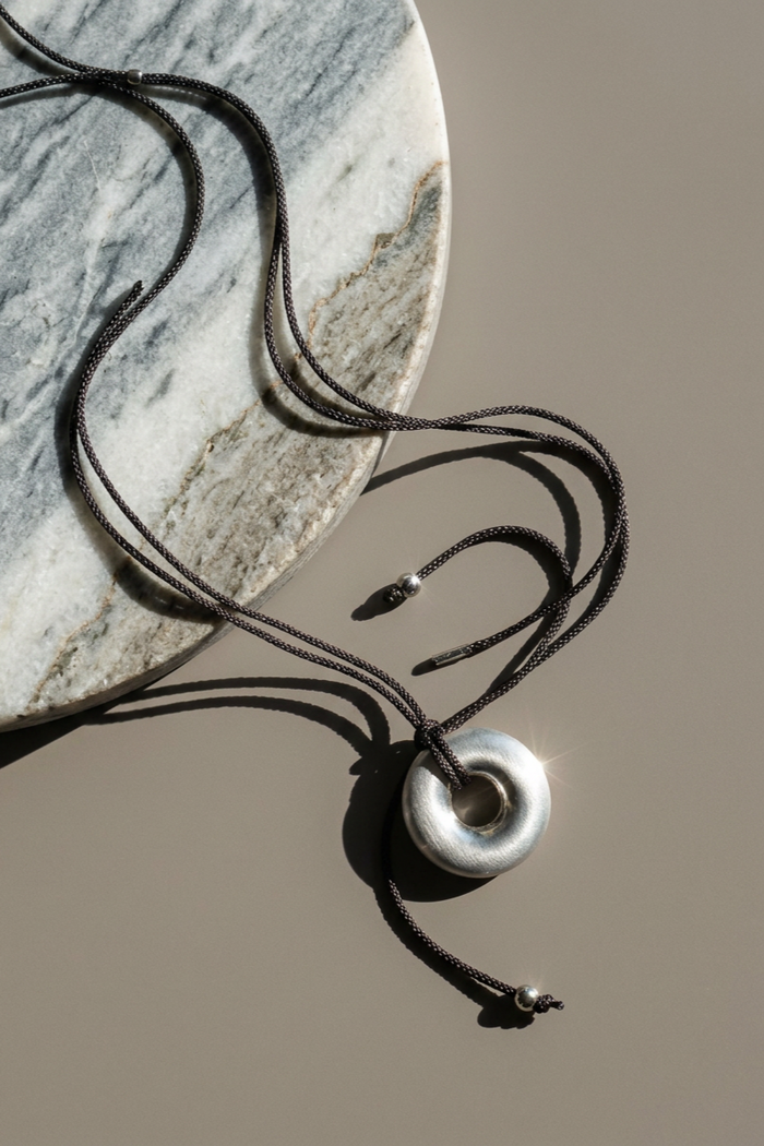 Silver Curve Necklace