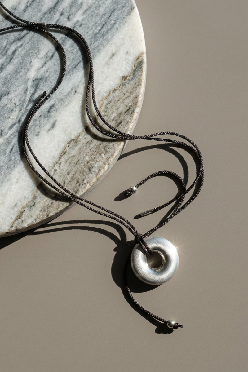 Silver Curve Necklace