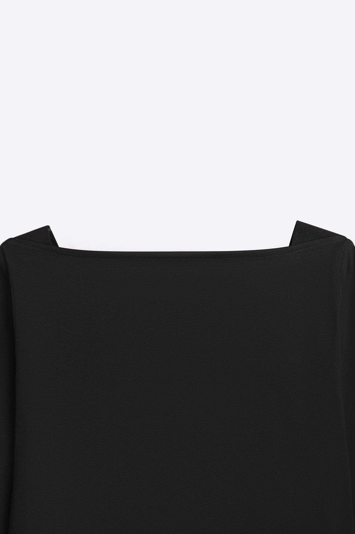 Boat Neck Top in Ink Black