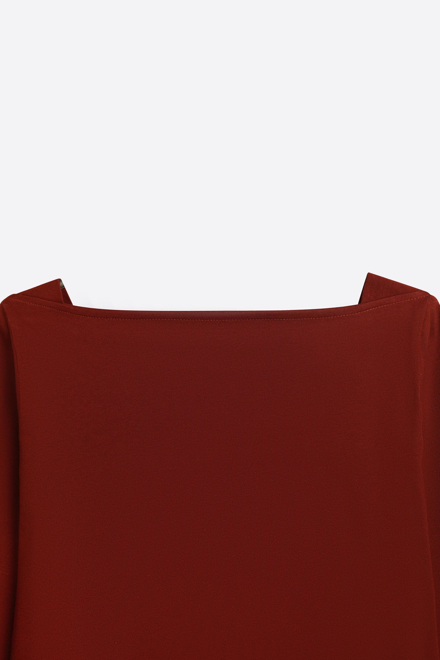 Boat Neck Top in Maroon