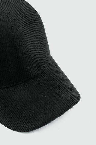 Corduroy Cap in Black