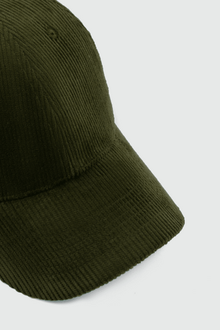 Corduroy Cap in Olive
