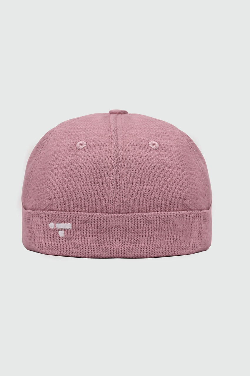 Waffle Textured Docker Cap in Pink CAP ATTIR-UNISEX