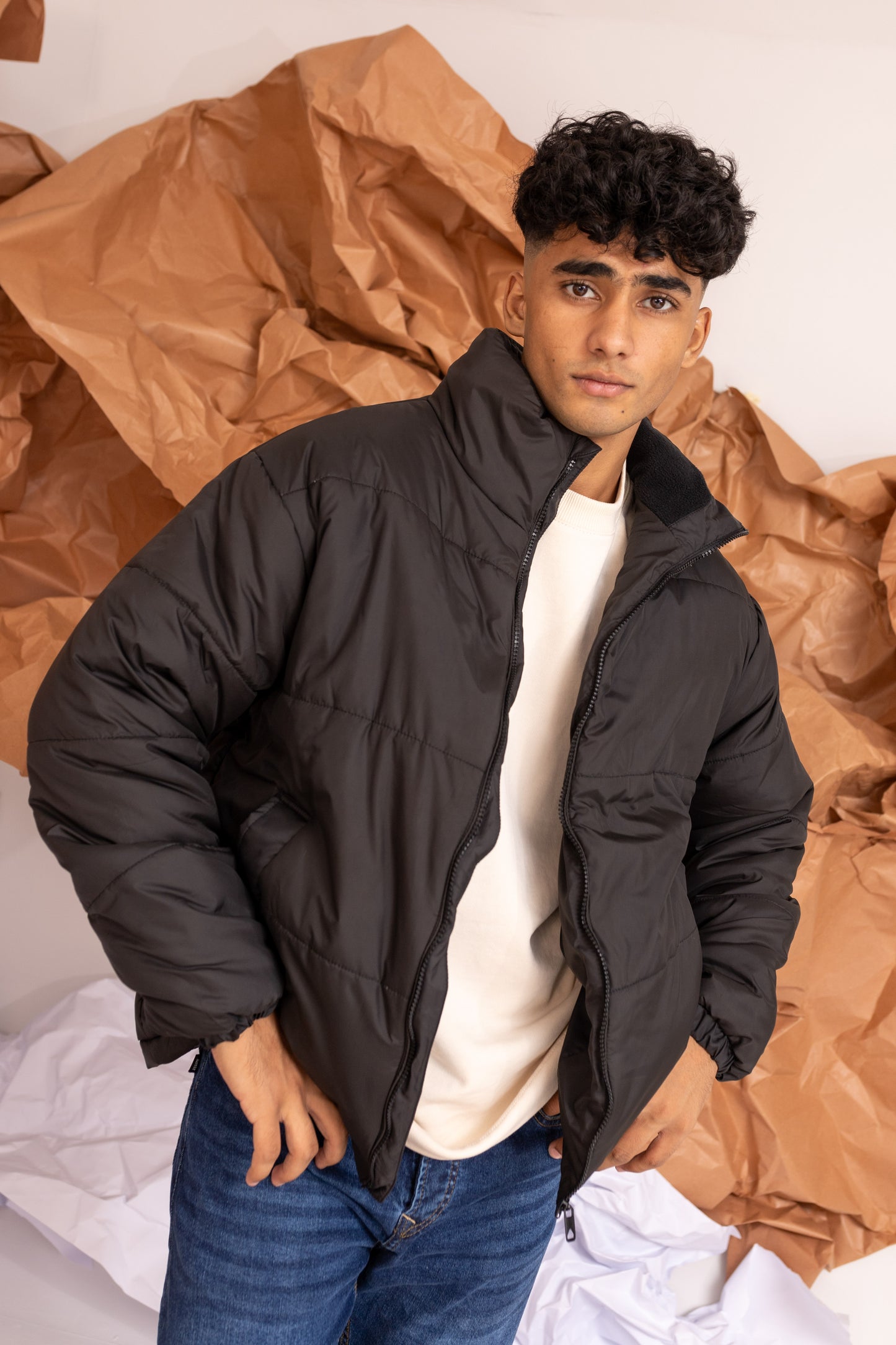 Supersoft Puffer Jacket with in Black