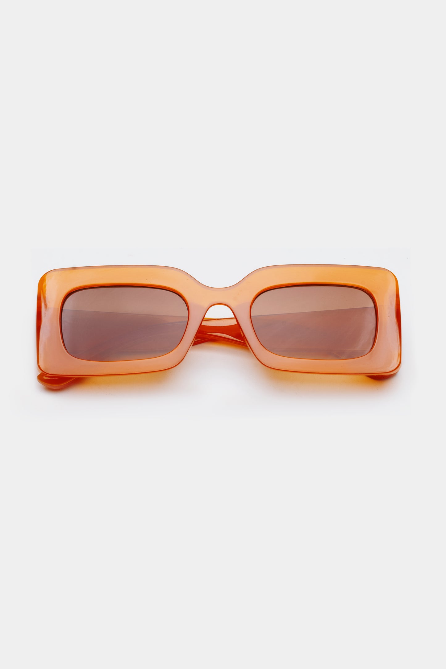 Mid Square Sunglasses in Orange