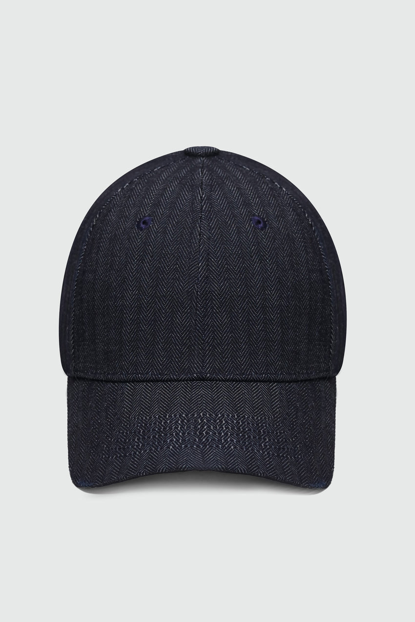 Herringbone Denim Baseball Cap CAP ATTIR-UNISEX