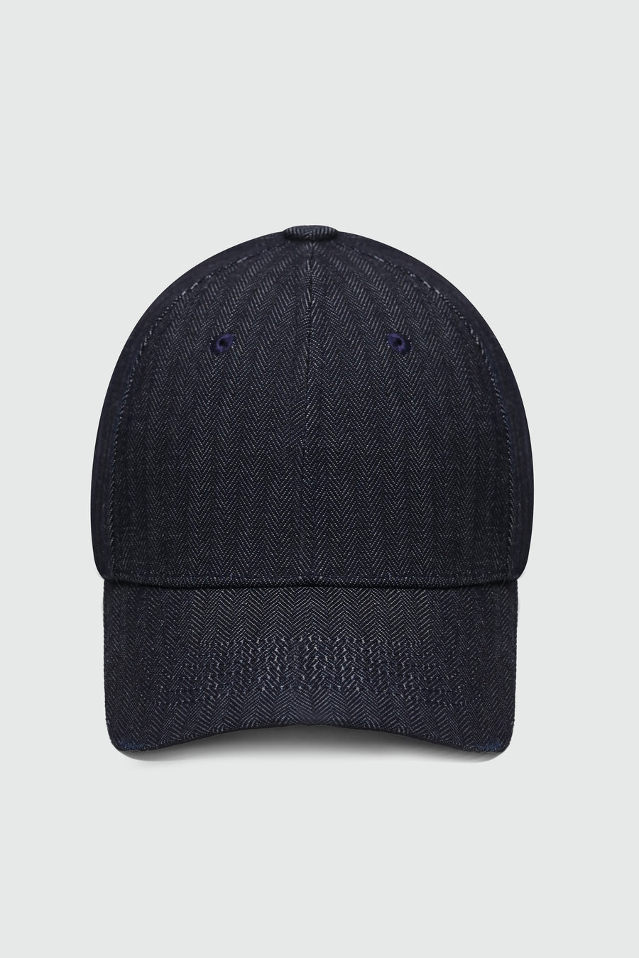 Herringbone Denim Baseball Cap