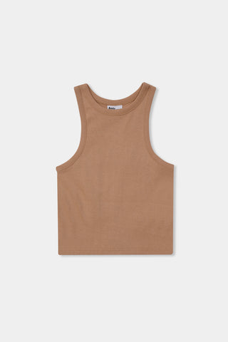 Rib-Knit Tank Top in Skin