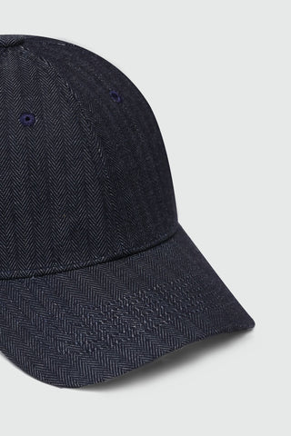 Herringbone Denim Baseball Cap CAP ATTIR-UNISEX