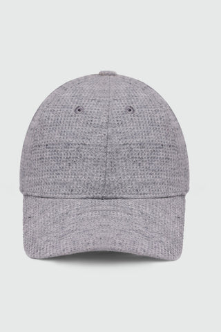 Waffle Textured Baseball Cap in Heather Grey CAP ATTIR-UNISEX