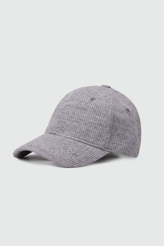 Waffle Textured Baseball Cap in Heather Grey CAP ATTIR-UNISEX