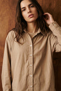 Basic Relaxed Shirt in Beige SHIRT ATTIR-WOMEN