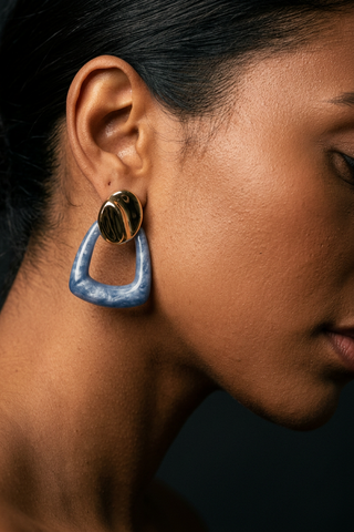 Two-Tone Sculpted Earrings EARRING ATTIR-WOMEN
