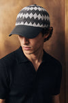 Crochet Panel Baseball Cap / GREY CAP ATTIR-UNISEX