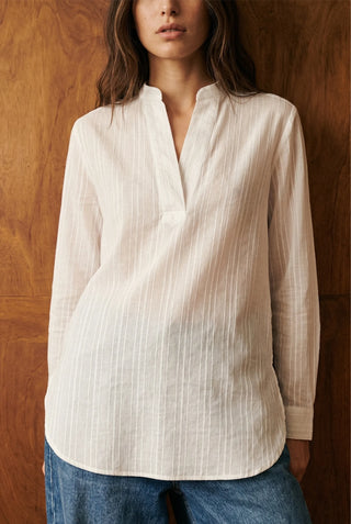 Long V-front Sheer Top