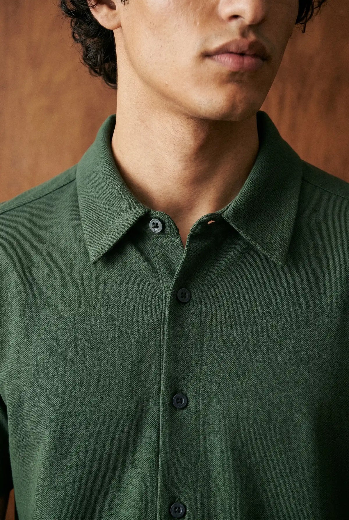 Pique Relaxed-fit Shirt in Forest Green SHIRT ATTIR-MEN