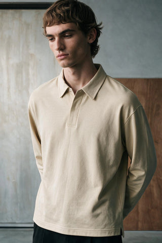 Contrast Collar Polo Shirt POLO ATTIR-MEN