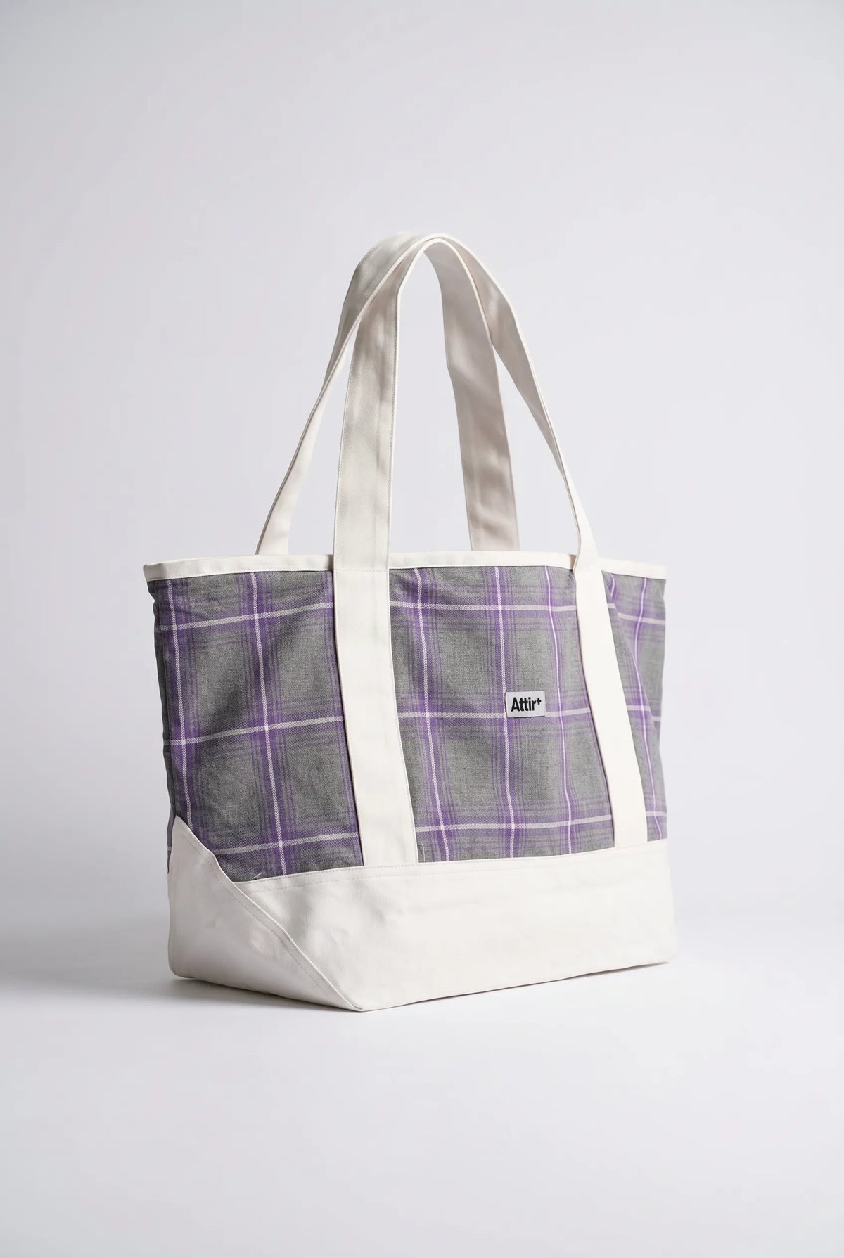 Oversized Tote Bag in Flannel TOTE ATTIR-UNISEX