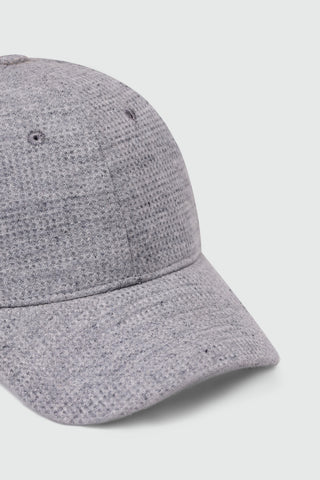 Waffle Textured Baseball Cap in Heather Grey CAP ATTIR-UNISEX