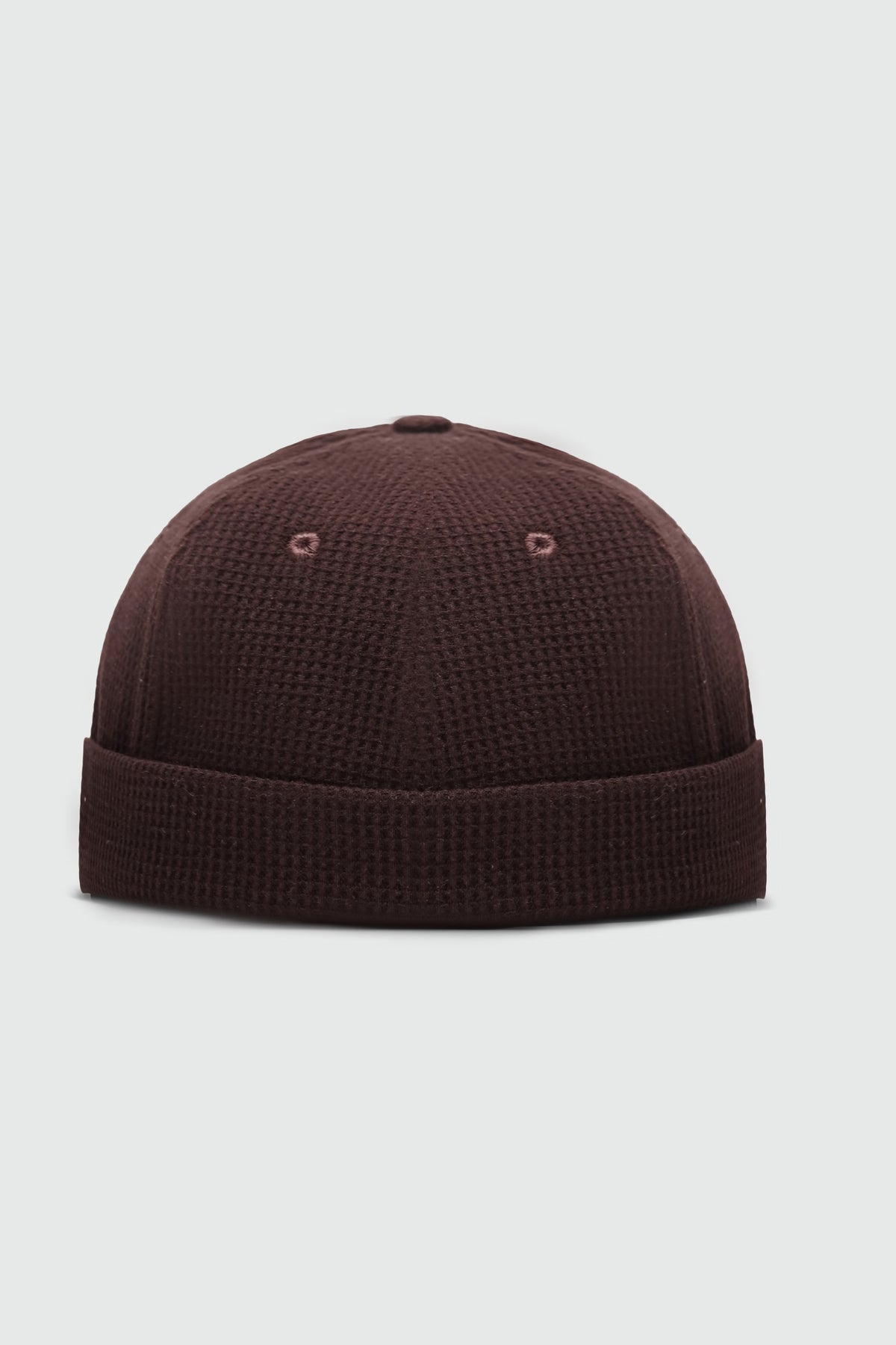 Waffle Textured Docker Cap in Mocha CAP ATTIR-UNISEX