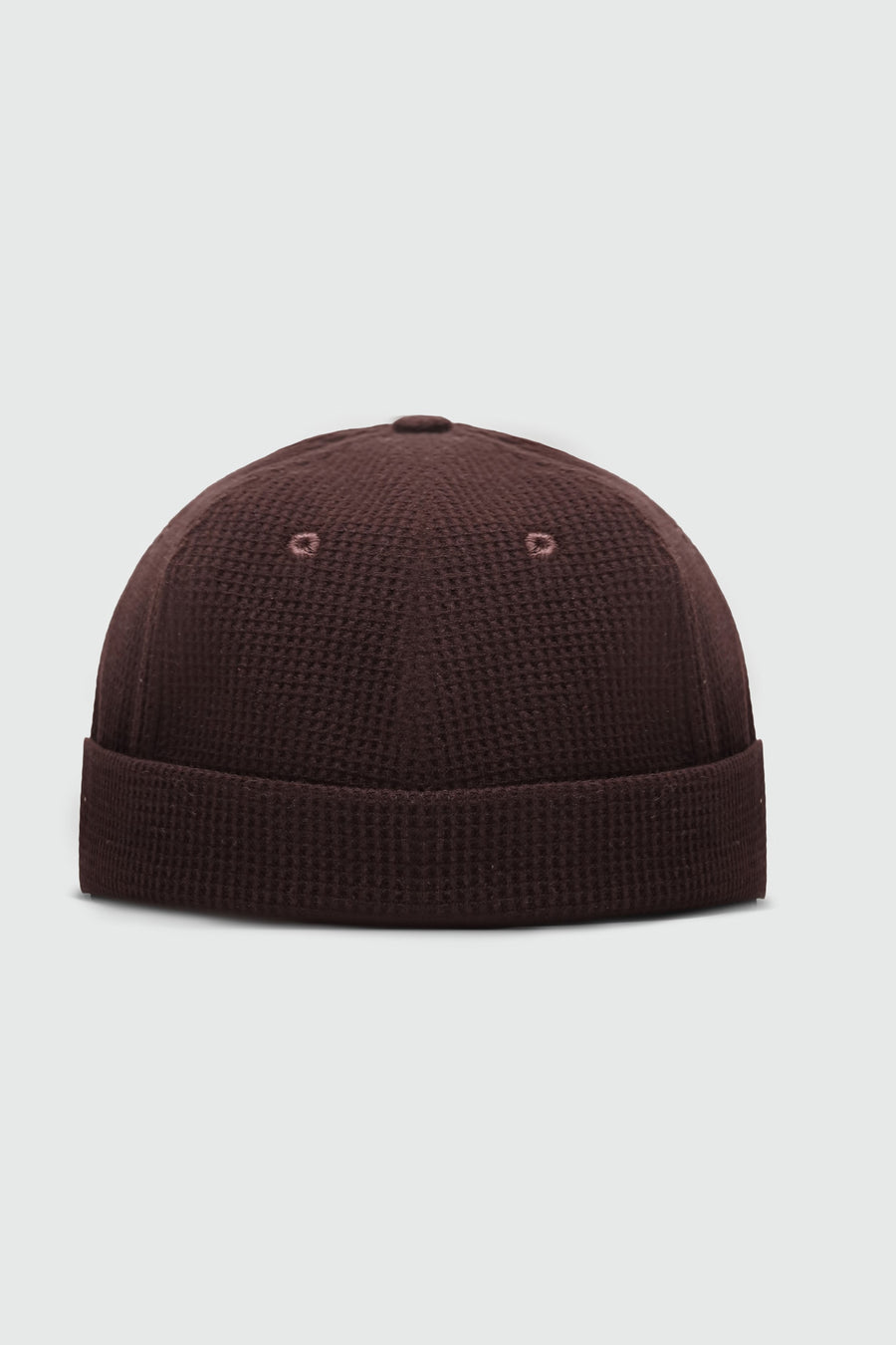 Waffle Textured Docker Cap in Mocha