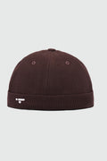 Waffle Textured Docker Cap in Mocha CAP ATTIR-UNISEX
