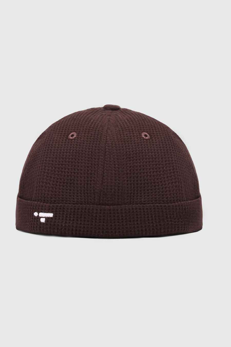 Waffle Textured Docker Cap in Mocha