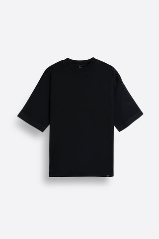 Oversized T-shirt in Black Terry