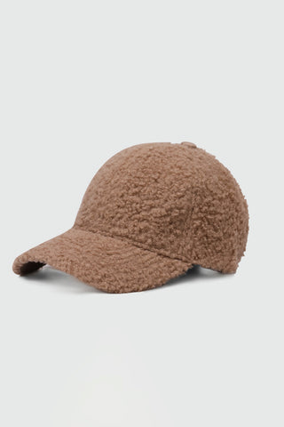 Teddy Fur Baseball Cap in Biege CAP ATTIR-UNISEX