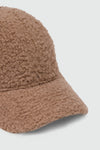 Teddy Fur Baseball Cap in Biege CAP ATTIR-UNISEX