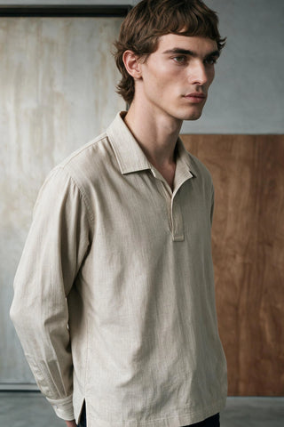 Long Sleeves Placket Detail Shirt SHIRT ATTIR-MEN