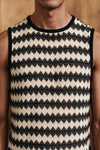 Crochet Tank Top / OFF WHITE TANKTOP ATTIR-MEN