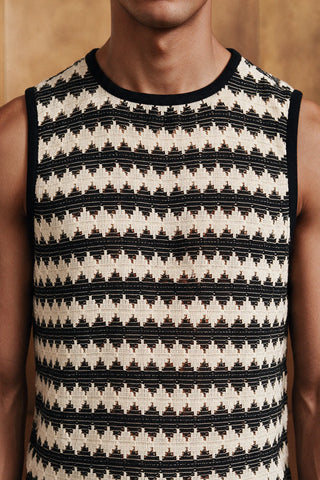 Crochet Tank Top / OFF WHITE TANKTOP ATTIR-MEN