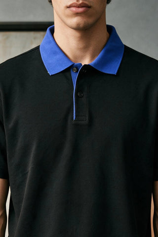 Contrast Collar Detail Polo Shirt POLO ATTIR-MEN