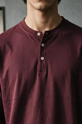 Classic Cotton Henley Shirt HENLEY ATTIR-MEN