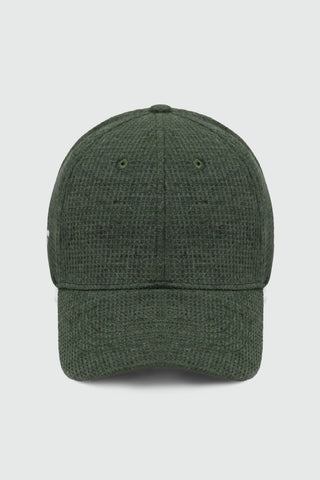 Melange Effect Baseball Cap in Green CAP ATTIR-UNISEX
