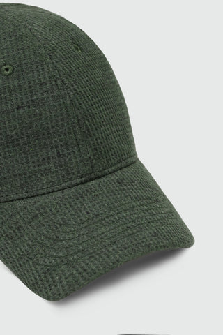 Melange Effect Baseball Cap in Green CAP ATTIR-UNISEX