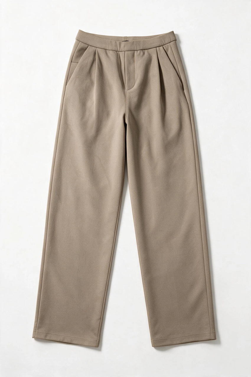 All Day Comfy Pleated Pant / KHAKI TROUSER ATTIR-MEN