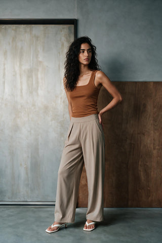 Reverse Pleated Technical Trouser TROUSER ATTIR-WOMEN