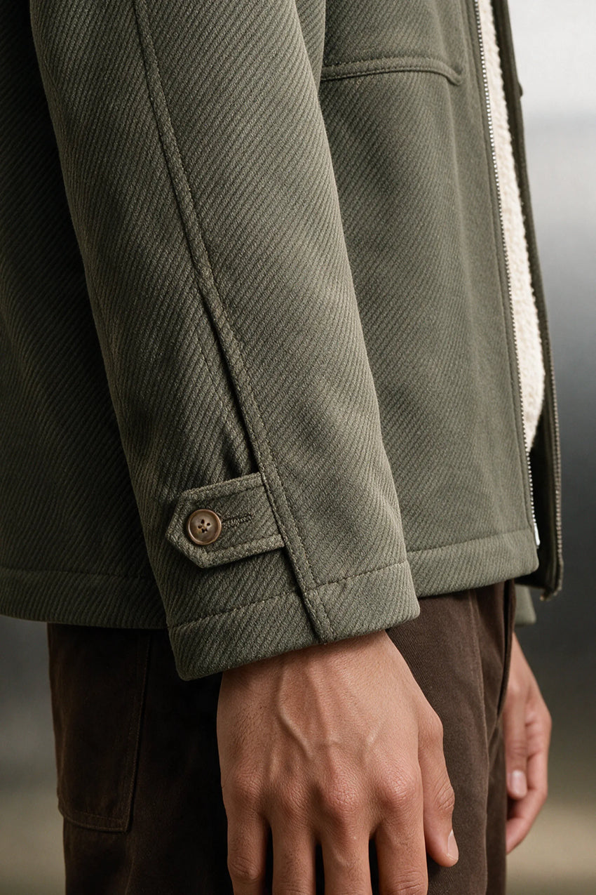 Twill Weave Wool Jacket / OLIVE JACKET ATTIR-MEN