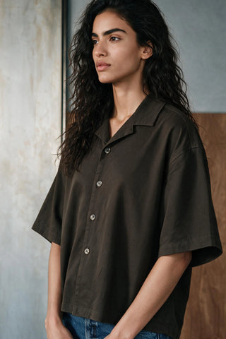 Boxy Fit Twill Shirt SHIRT ATTIR-UNISEX