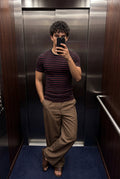 Perfect Fit Striped T-shirt in Black TEE ATTIR-MEN